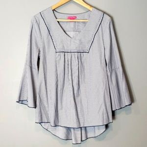 Sunny Leigh Coastal Striped Top Large